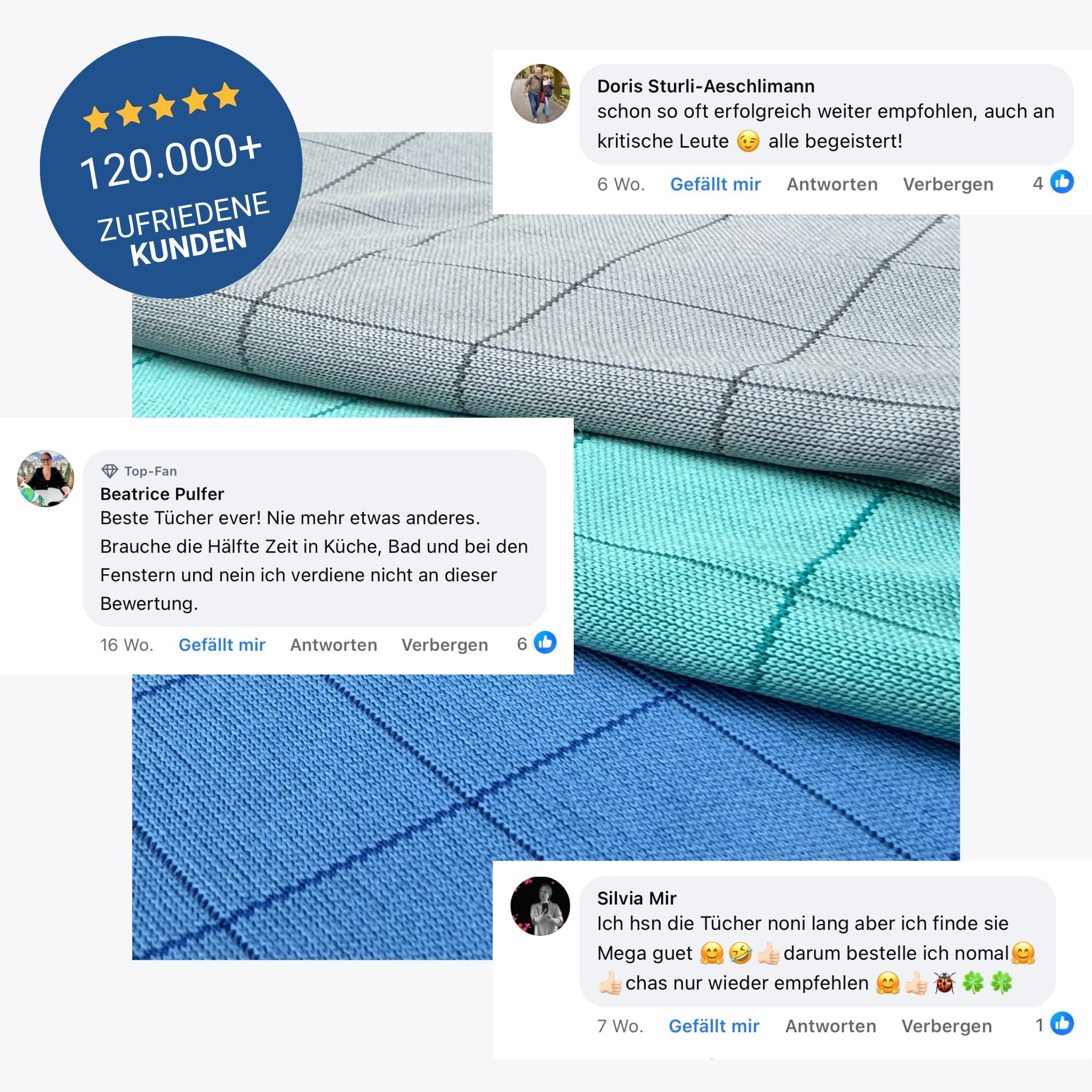 MonkeyClean® 3er-Set Premium Trockentuch