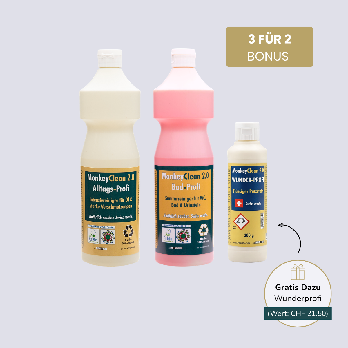 MonkeyClean® Profi-Reiniger Set