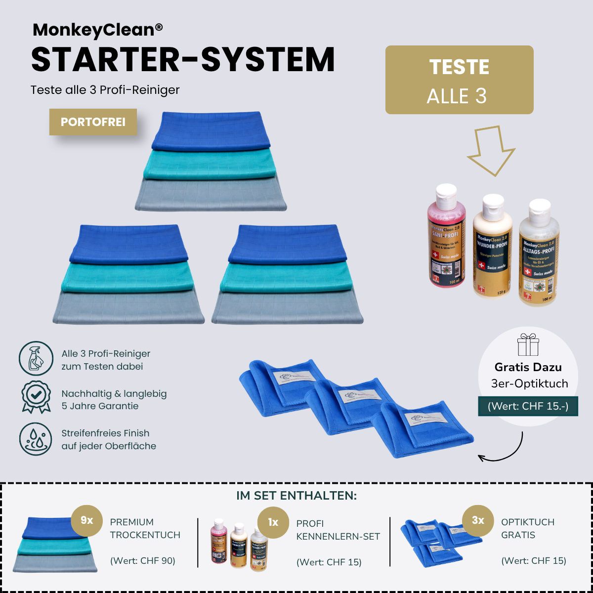 MonkeyClean® Starter-System - Sommer-Edition