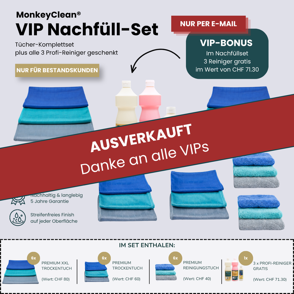 MonkeyClean® VIP Nachfüll-Set - Du sparst CHF 111.40